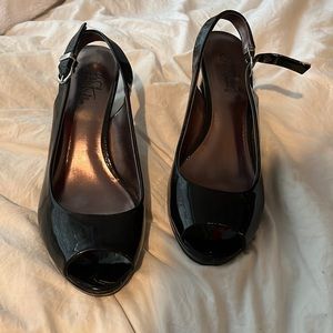 life stride open toe heels